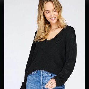Gentle Fawn Tucker Sweater Black L